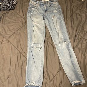 GARAGE light blue “tight” mom jeans size 00